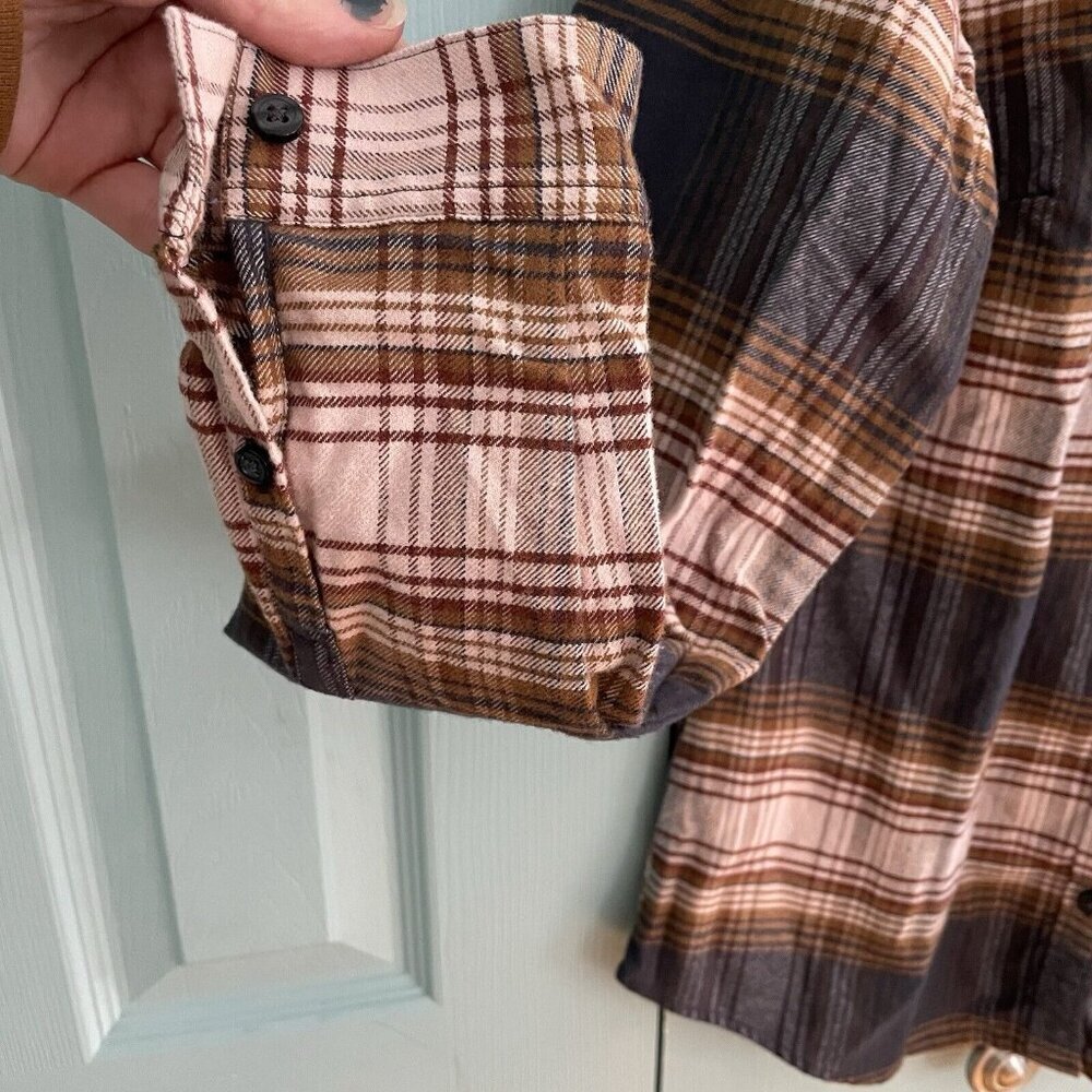 Orvis‎ Womens Plaid Flannel Top Button Up Long Sleeve Size Small 100% Cotton - Picture 4 of 8